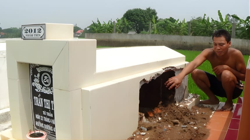 Mơ thấy mả bị đào bới, bị động mộ