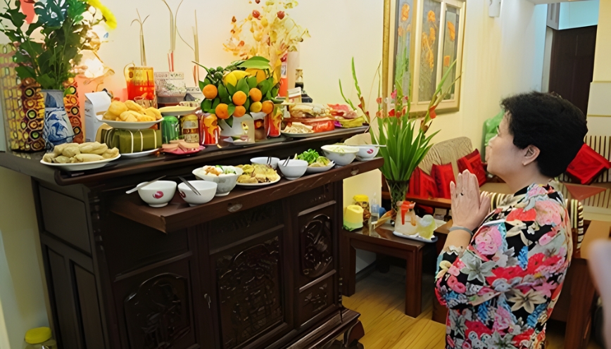 Thái độ khấn thành tâm, không hình thức