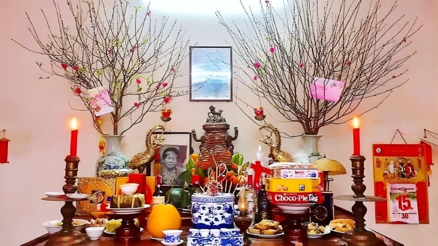 Văn khấn giao thừa trong nhà khấn nôm