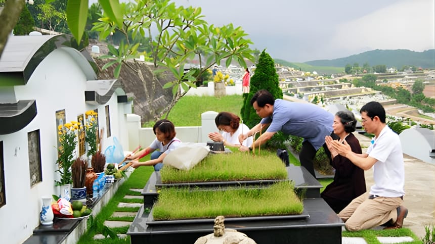 Văn khấn giỗ chồng cúng cáo ngoài mộ