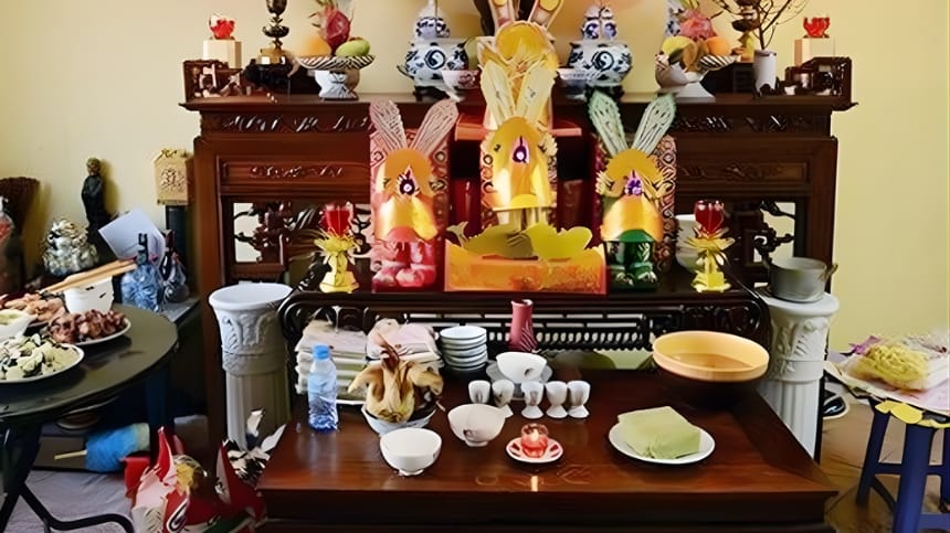 Văn khấn ngày giỗ hết tang ban thờ thổ thần – táo quân
