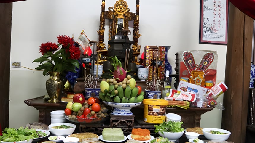 Văn khấn rằm tháng 7 bàn thờ gia tiên