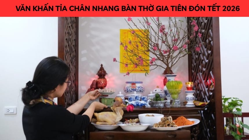 văn khấn tỉa chân nhang bàn thờ gia tiên