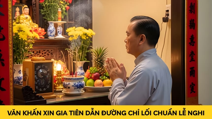 Văn Khấn Xin Gia Tiên Dẫn Đường Chỉ Lối Chuẩn Lễ Nghi