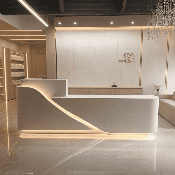 Thực tế cho thấy, những không gian có quầy lễ tân được đầu tư bài bản thường tạo cảm giác “cao cấp” hơn hẳn, ngay cả khi chi phí tổng thể không quá lớn.