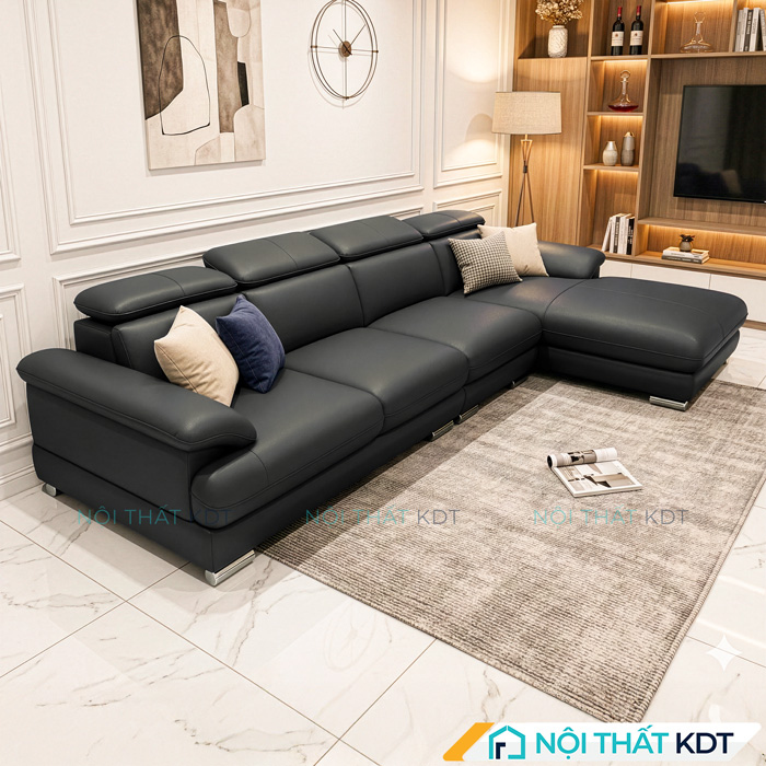 Cách bố trí sofa phòng khách hợp lý giúp không gian tiếp khách trở nên gọn gàng và thông thoáng hơn.