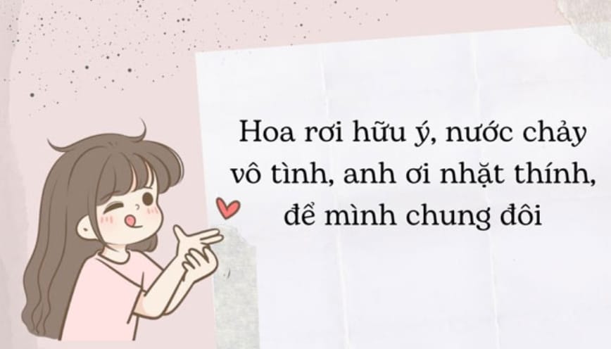 Caption thả thính siêu chất cho giới trẻ