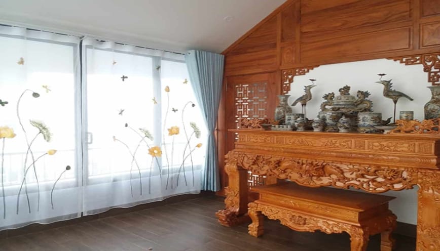 Che bàn thờ để ngăn chặn sự xung đột năng lượng âm dương
