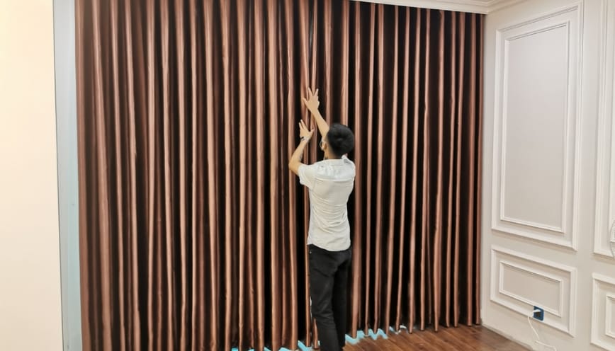 Lựa chọn rèm che bàn thờ có kích thước chuẩn cung cát lỗ ban