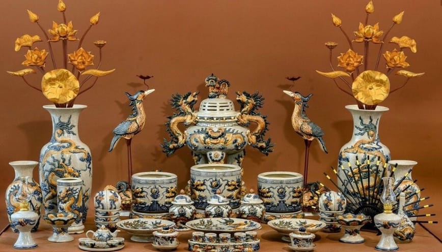 Trang trí bàn thờ gia tiên mẫu 2