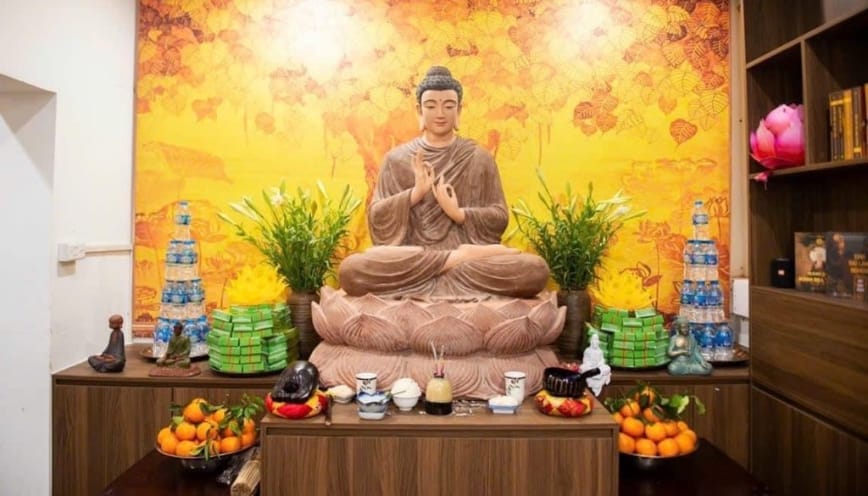 Bàn thờ Phật tại nhà mẫu 2