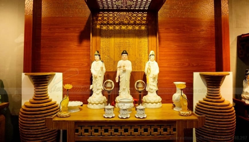 Bàn thờ Phật tại nhà mẫu 3