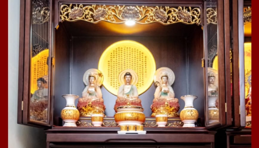 Bàn thờ Phật tại nhà mẫu 5