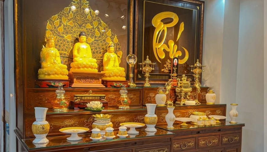 Bàn thờ Phật tại nhà mẫu 6