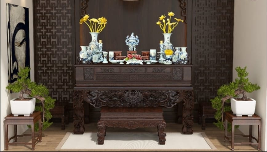 Nguyên tắc bố trí bàn thờ gia tiên đúng phong thủy
