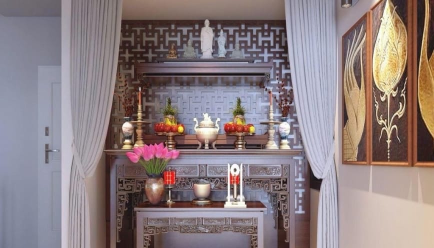 Rèm chắn bàn thờ có còn phù hợp với hiện nay không