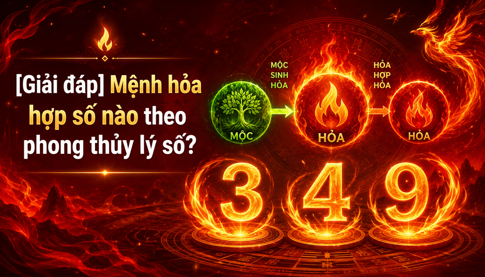 [Giải đáp] Mệnh hỏa hợp số nào theo phong thủy lý số?