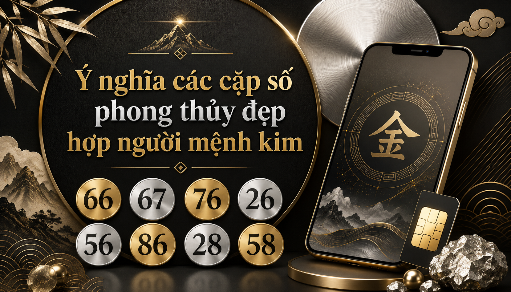Ý nghĩa các cặp số phong thủy đẹp hợp người mệnh kim