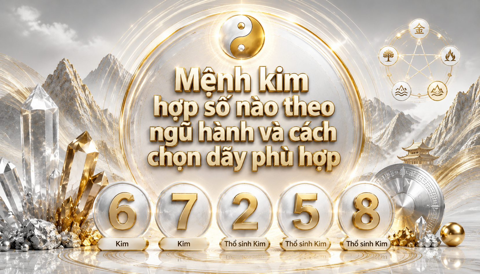 Mệnh kim hợp số nào theo ngũ hành và cách chọn dãy phù hợp