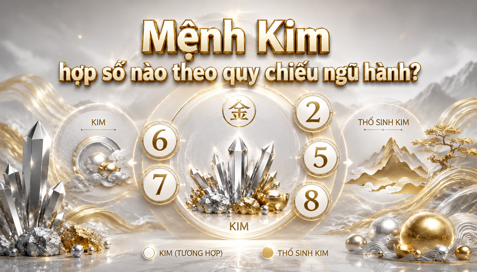 Mệnh Kim hợp số nào theo quy chiếu ngũ hành?
