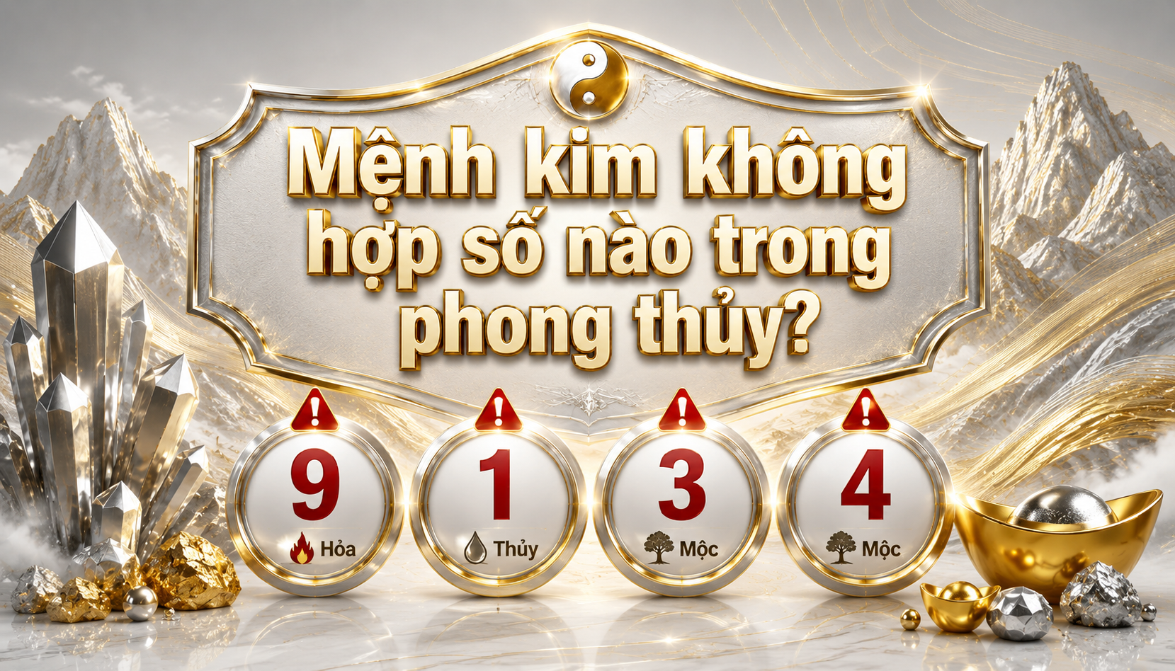 Mệnh kim không hợp số nào trong phong thủy?