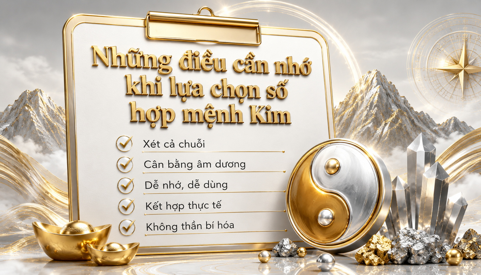 Những điều cần nhớ khi lựa chọn số hợp mệnh Kim