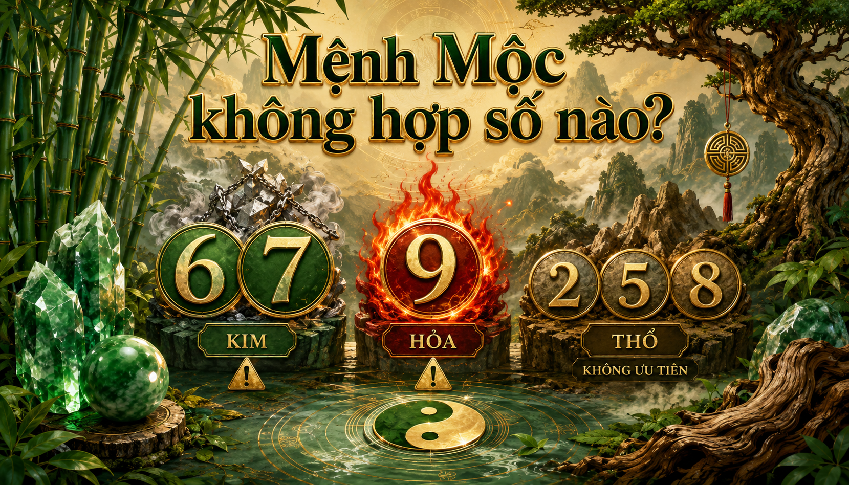 Mệnh Mộc không hợp số nào?