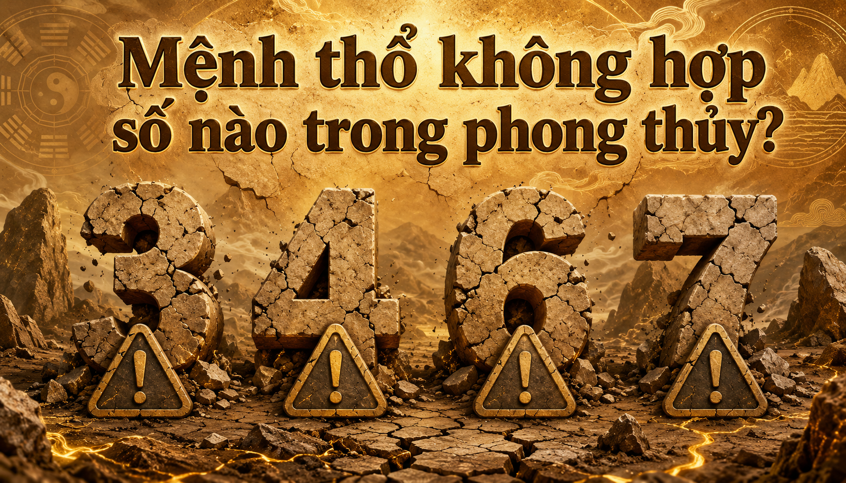Mệnh thổ không hợp số nào trong phong thủy?