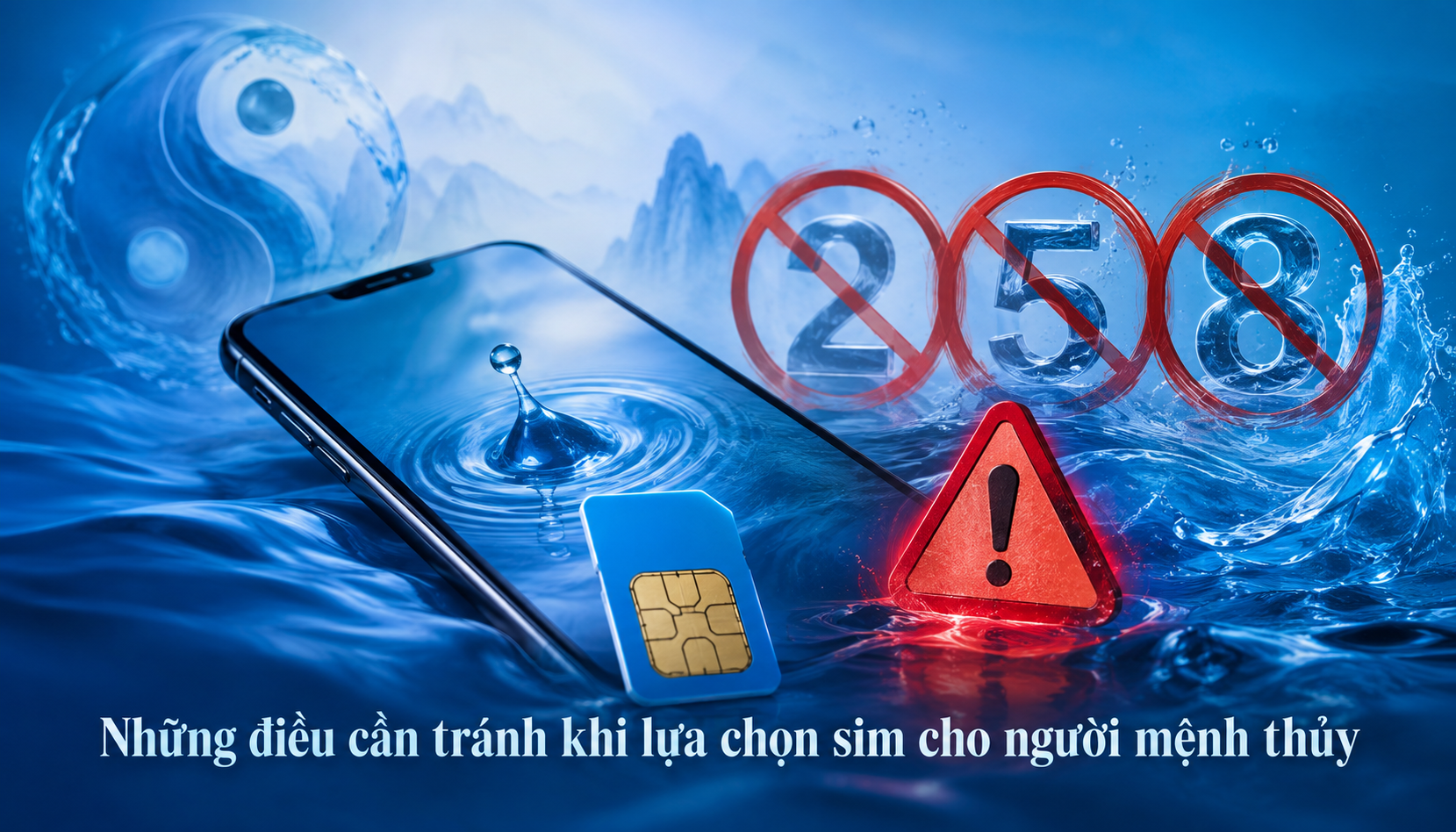 Những điều cần tránh khi lựa chọn sim cho người mệnh thủy