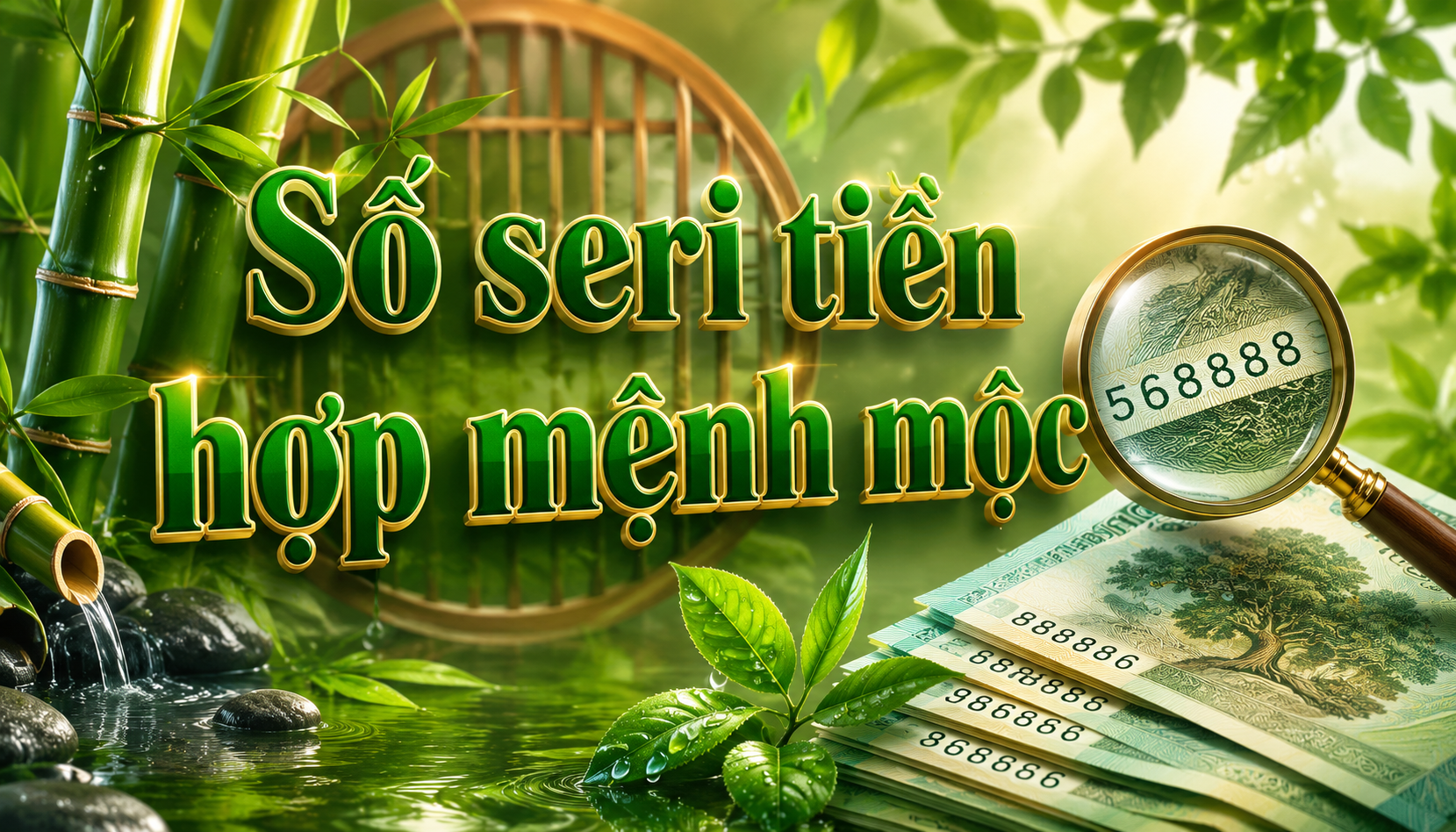 Số seri tiền hợp mệnh mộc